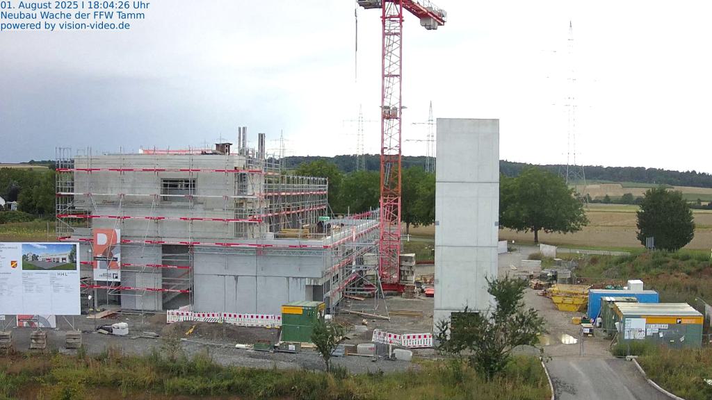 Neubau Feuerwehrgerätehaus Tamm - Bauupdate 08.08.2025